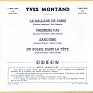 Yves Montand Yves Montand Odeon 7" France 7 MOE 2001 1955. Uploaded by Down by law